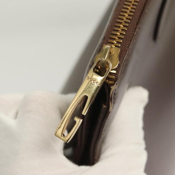 GUCCI Hand Bag Leather Brown Gold 000 1998 000 1998 - Picture 14 of 16